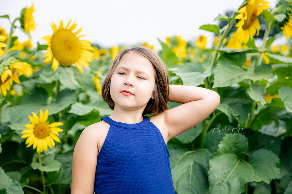 children sunflower photos